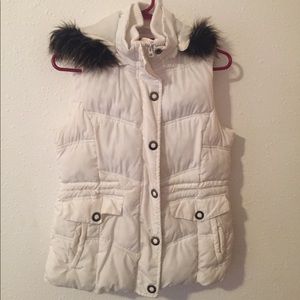 Arctic white outerwear vest
